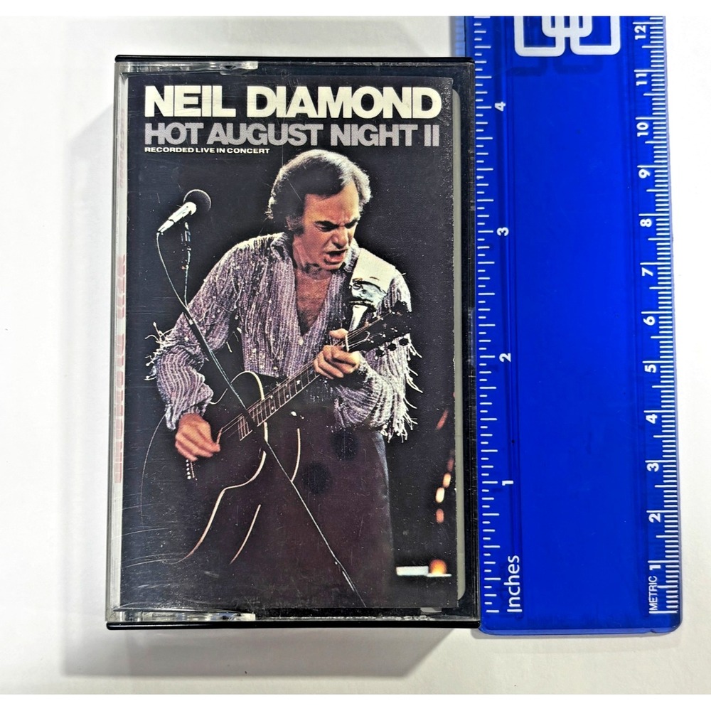 Neil Diamond Hot August Night II Live Concert Cassette Tape 1987 Columbia VTG